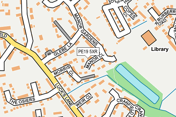 PE19 5XR map - OS OpenMap – Local (Ordnance Survey) PE19 5XR map - OS OpenMap – Local (Ordnance Survey)
