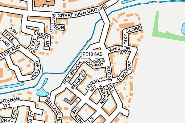 PE19 6AS map - OS OpenMap – Local (Ordnance Survey) PE19 6AS map - OS OpenMap – Local (Ordnance Survey)