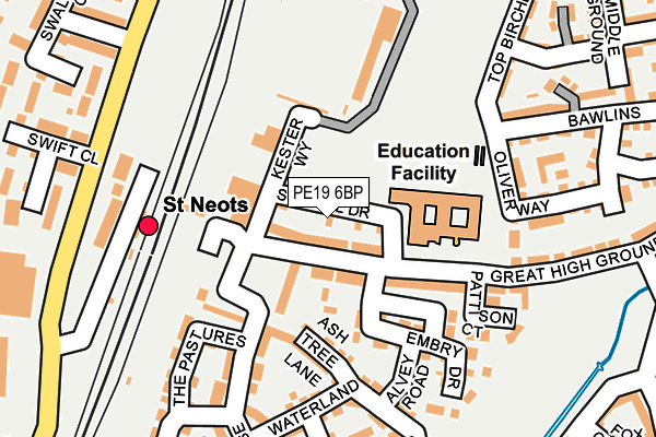 PE19 6BP map - OS OpenMap – Local (Ordnance Survey) PE19 6BP map - OS OpenMap – Local (Ordnance Survey)