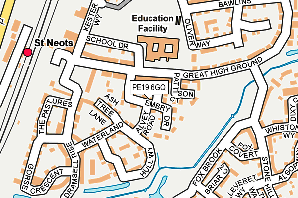 PE19 6GQ map - OS OpenMap – Local (Ordnance Survey)