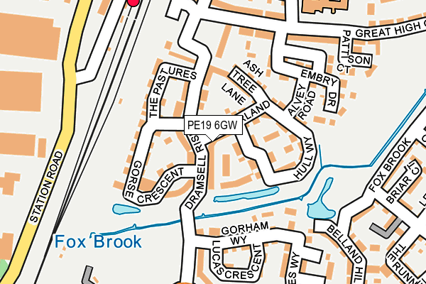 PE19 6GW map - OS OpenMap – Local (Ordnance Survey) PE19 6GW map - OS OpenMap – Local (Ordnance Survey)