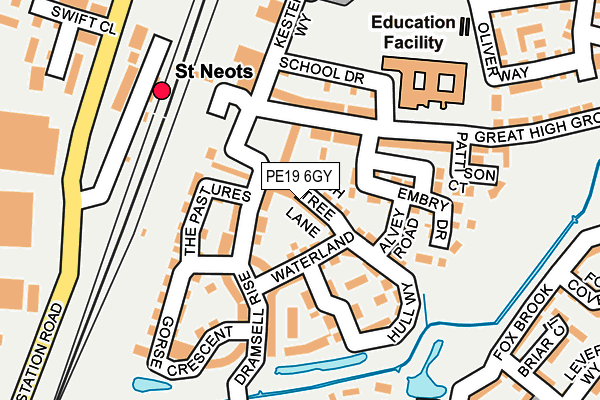 PE19 6GY map - OS OpenMap – Local (Ordnance Survey) PE19 6GY map - OS OpenMap – Local (Ordnance Survey)