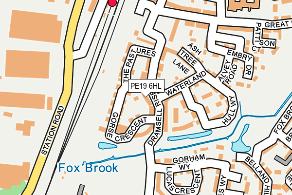 PE19 6HL map - OS OpenMap – Local (Ordnance Survey)