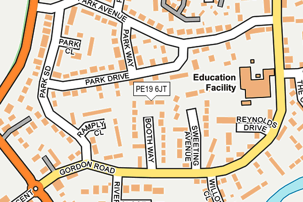 PE19 6JT map - OS OpenMap – Local (Ordnance Survey) PE19 6JT map - OS OpenMap – Local (Ordnance Survey)