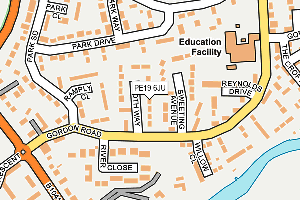 PE19 6JU map - OS OpenMap – Local (Ordnance Survey) PE19 6JU map - OS OpenMap – Local (Ordnance Survey)
