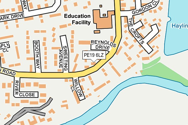 PE19 6LZ map - OS OpenMap – Local (Ordnance Survey) PE19 6LZ map - OS OpenMap – Local (Ordnance Survey)