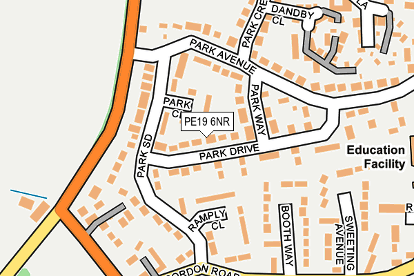 PE19 6NR map - OS OpenMap – Local (Ordnance Survey) PE19 6NR map - OS OpenMap – Local (Ordnance Survey)