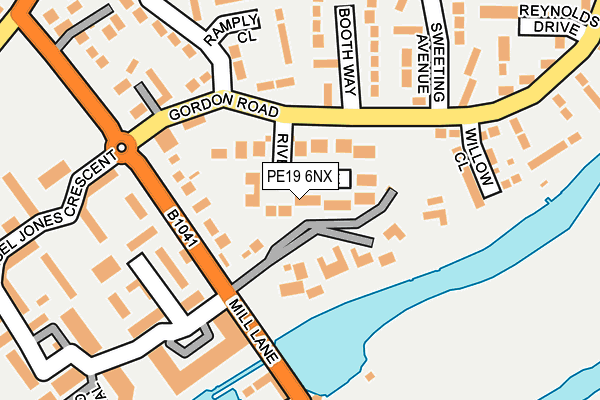 PE19 6NX map - OS OpenMap – Local (Ordnance Survey) PE19 6NX map - OS OpenMap – Local (Ordnance Survey)