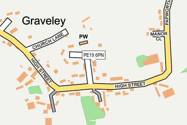 PE19 6PN map - OS OpenMap – Local (Ordnance Survey)