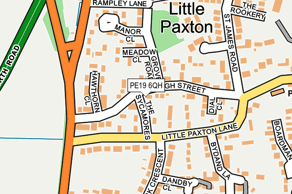 PE19 6QH map - OS OpenMap – Local (Ordnance Survey)