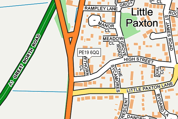 PE19 6QQ map - OS OpenMap – Local (Ordnance Survey)