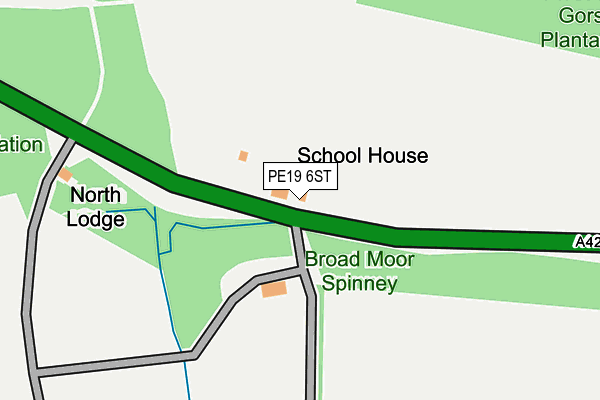 PE19 6ST map - OS OpenMap – Local (Ordnance Survey)