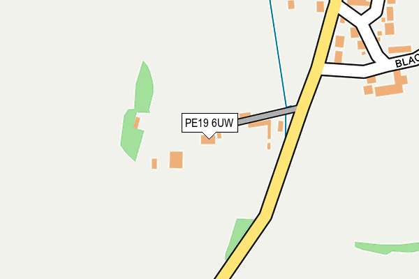 PE19 6UW map - OS OpenMap – Local (Ordnance Survey)