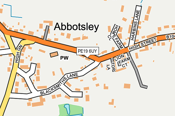 PE19 6UY map - OS OpenMap – Local (Ordnance Survey) PE19 6UY map - OS OpenMap – Local (Ordnance Survey)