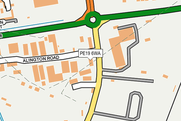 PE19 6WA map - OS OpenMap – Local (Ordnance Survey) PE19 6WA map - OS OpenMap – Local (Ordnance Survey)