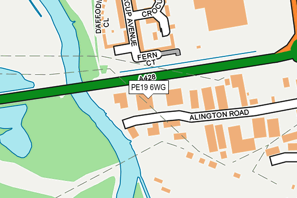 PE19 6WG map - OS OpenMap – Local (Ordnance Survey) PE19 6WG map - OS OpenMap – Local (Ordnance Survey)