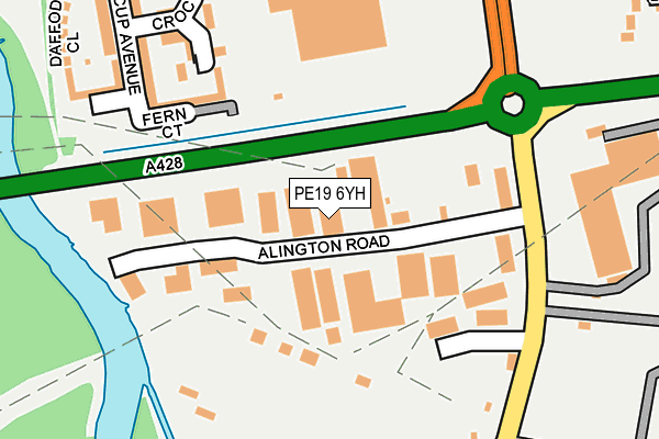 PE19 6YH map - OS OpenMap – Local (Ordnance Survey) PE19 6YH map - OS OpenMap – Local (Ordnance Survey)