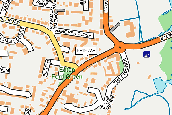 PE19 7AE map - OS OpenMap – Local (Ordnance Survey) PE19 7AE map - OS OpenMap – Local (Ordnance Survey)
