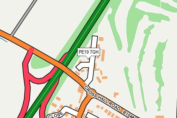 PE19 7GH map - OS OpenMap – Local (Ordnance Survey) PE19 7GH map - OS OpenMap – Local (Ordnance Survey)