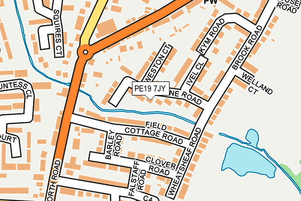 PE19 7JY map - OS OpenMap – Local (Ordnance Survey) PE19 7JY map - OS OpenMap – Local (Ordnance Survey)