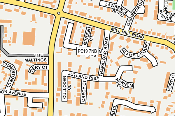 PE19 7NB map - OS OpenMap – Local (Ordnance Survey) PE19 7NB map - OS OpenMap – Local (Ordnance Survey)