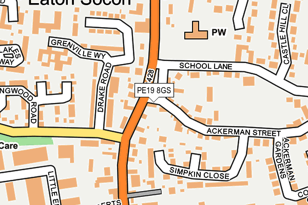 PE19 8GS map - OS OpenMap – Local (Ordnance Survey) PE19 8GS map - OS OpenMap – Local (Ordnance Survey)