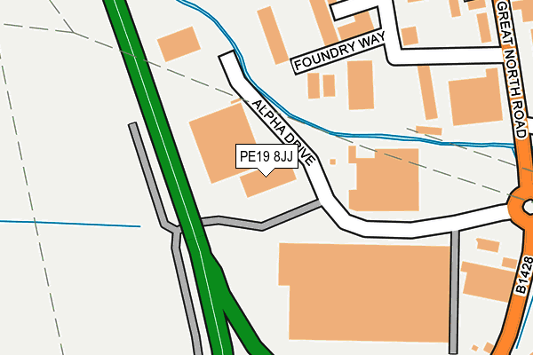 PE19 8JJ map - OS OpenMap – Local (Ordnance Survey) PE19 8JJ map - OS OpenMap – Local (Ordnance Survey)