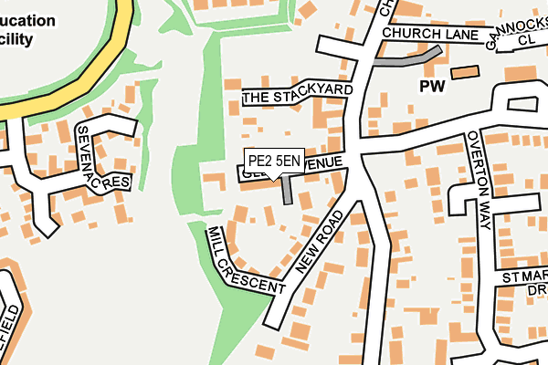 PE2 5EN map - OS OpenMap – Local (Ordnance Survey) PE2 5EN map - OS OpenMap – Local (Ordnance Survey)