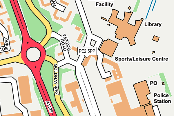 PE2 5PP map - OS OpenMap – Local (Ordnance Survey) PE2 5PP map - OS OpenMap – Local (Ordnance Survey)