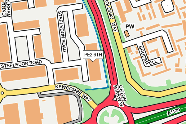 PE2 6TH map - OS OpenMap – Local (Ordnance Survey) PE2 6TH map - OS OpenMap – Local (Ordnance Survey)