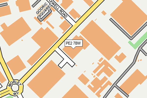 PE2 7BW map - OS OpenMap – Local (Ordnance Survey) PE2 7BW map - OS OpenMap – Local (Ordnance Survey)
