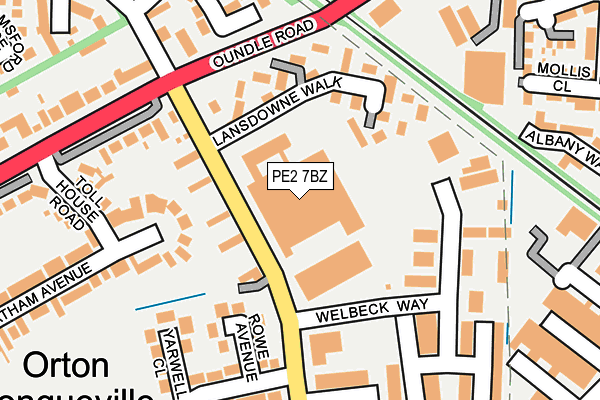 PE2 7BZ map - OS OpenMap – Local (Ordnance Survey) PE2 7BZ map - OS OpenMap – Local (Ordnance Survey)