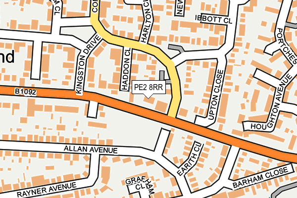 PE2 8RR map - OS OpenMap – Local (Ordnance Survey) PE2 8RR map - OS OpenMap – Local (Ordnance Survey)