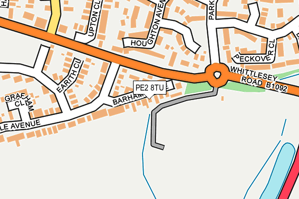 PE2 8TU map - OS OpenMap – Local (Ordnance Survey) PE2 8TU map - OS OpenMap – Local (Ordnance Survey)