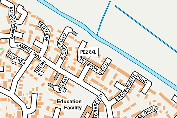 PE2 8XL map - OS OpenMap – Local (Ordnance Survey) PE2 8XL map - OS OpenMap – Local (Ordnance Survey)