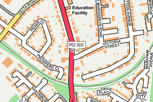 PE2 9DS map - OS OpenMap – Local (Ordnance Survey) PE2 9DS map - OS OpenMap – Local (Ordnance Survey)