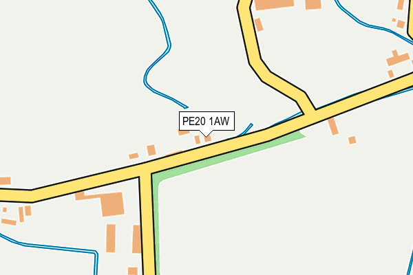 PE20 1AW map - OS OpenMap – Local (Ordnance Survey) PE20 1AW map - OS OpenMap – Local (Ordnance Survey)