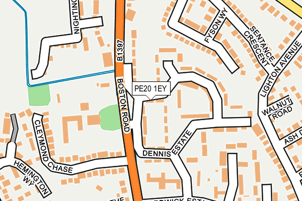 PE20 1EY map - OS OpenMap – Local (Ordnance Survey) PE20 1EY map - OS OpenMap – Local (Ordnance Survey)