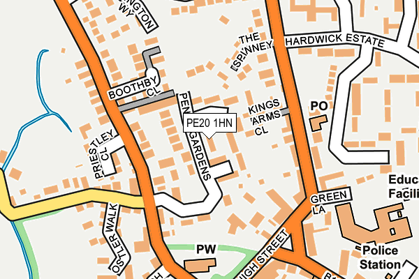 PE20 1HN map - OS OpenMap – Local (Ordnance Survey) PE20 1HN map - OS OpenMap – Local (Ordnance Survey)