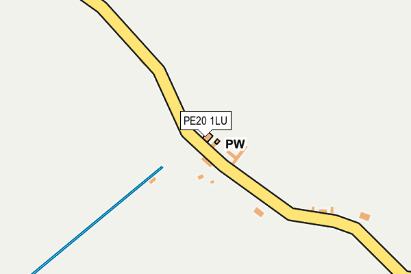 PE20 1LU map - OS OpenMap – Local (Ordnance Survey)