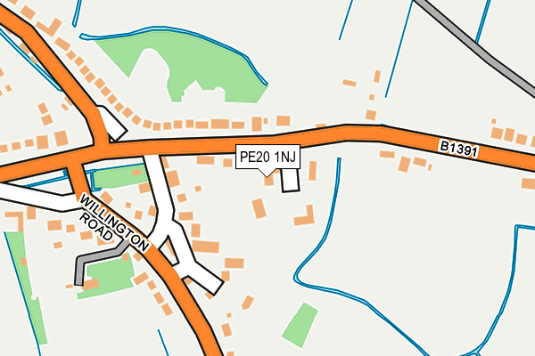 PE20 1NJ map - OS OpenMap – Local (Ordnance Survey) PE20 1NJ map - OS OpenMap – Local (Ordnance Survey)