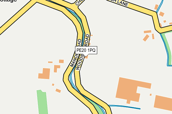 PE20 1PQ map - OS OpenMap – Local (Ordnance Survey)