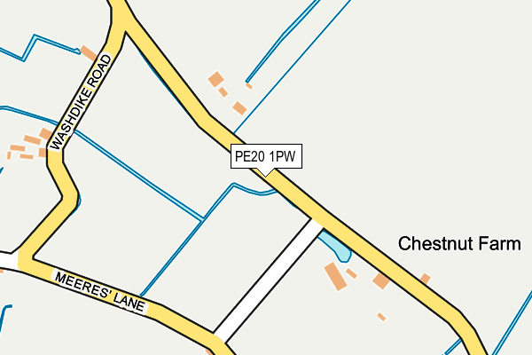 PE20 1PW map - OS OpenMap – Local (Ordnance Survey)