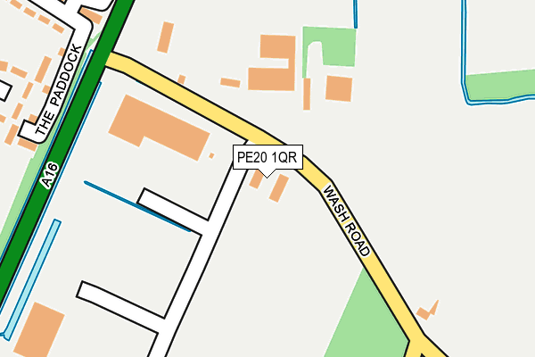 PE20 1QR map - OS OpenMap – Local (Ordnance Survey) PE20 1QR map - OS OpenMap – Local (Ordnance Survey)
