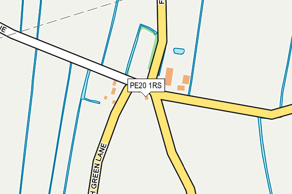 PE20 1RS map - OS OpenMap – Local (Ordnance Survey)