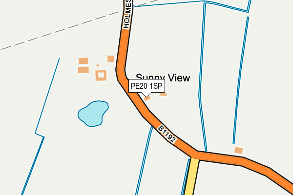 PE20 1SP map - OS OpenMap – Local (Ordnance Survey) PE20 1SP map - OS OpenMap – Local (Ordnance Survey)