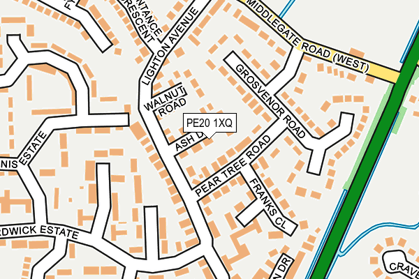 PE20 1XQ map - OS OpenMap – Local (Ordnance Survey) PE20 1XQ map - OS OpenMap – Local (Ordnance Survey)