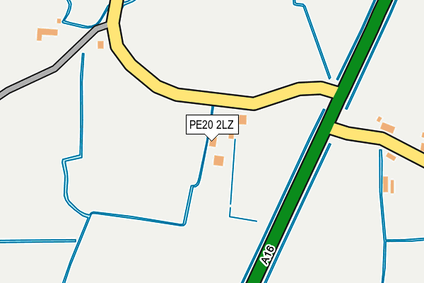 PE20 2LZ map - OS OpenMap – Local (Ordnance Survey) PE20 2LZ map - OS OpenMap – Local (Ordnance Survey)