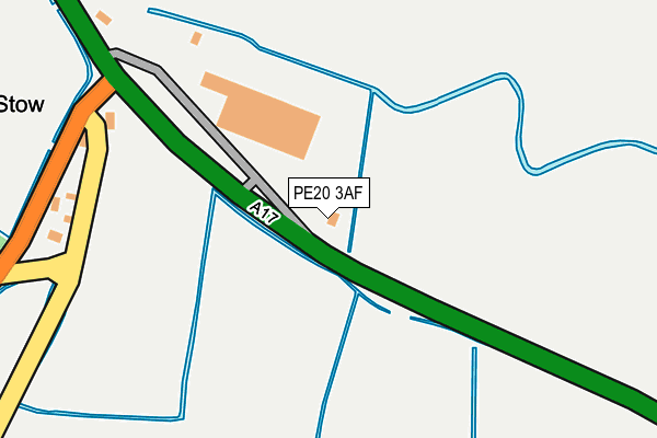 PE20 3AF map - OS OpenMap – Local (Ordnance Survey) PE20 3AF map - OS OpenMap – Local (Ordnance Survey)