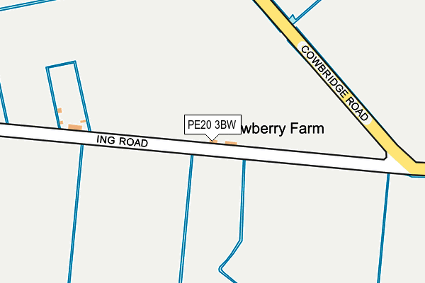 PE20 3BW map - OS OpenMap – Local (Ordnance Survey)